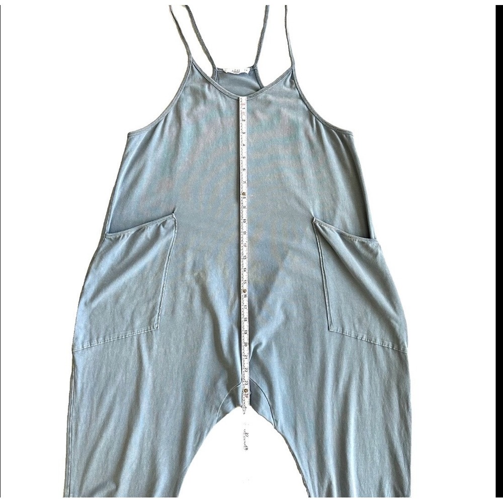 Talulah S Small Blue Harem Jumpsuit Spaghetti Strap Racerback Pockets - Picture 8 of 11